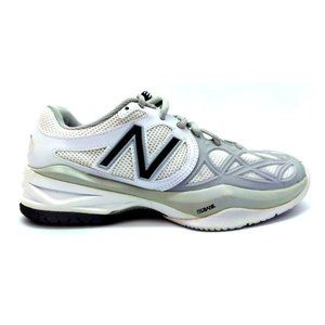 New Balance Women's Athletic Running Shoes White Gray Probank Lace Up 6.5 B Med